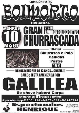 Gran Churrascada en Boimorto