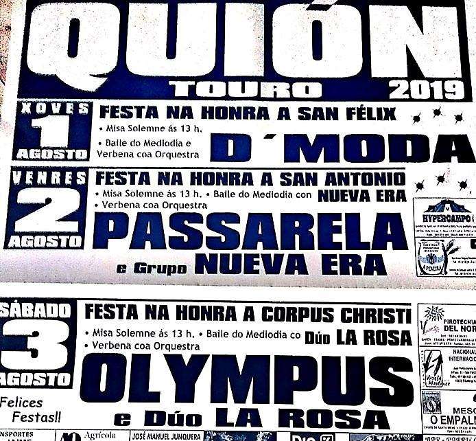 Grandes Festas de Quión (2024) en Touro