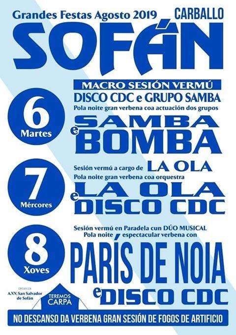 Grandes Festas de Sofán (2024) en Carballo