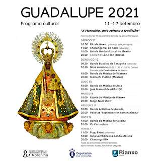 Fechas, información, programa, cartel, imágenes, mapa y ubicación de Festas da Guadalupe  en  Rianxo