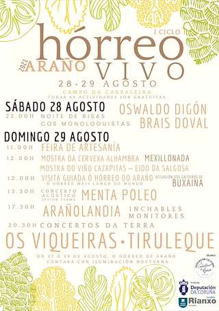 Fechas, información, programa, cartel, imágenes, mapa y ubicación de Hórreo Vivo  en  Rianxo