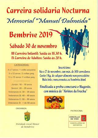 Carreira Solidaria Nocturna de Bembrive en Vigo