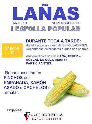 III Esfolla Popular de Lañas en Arteixo