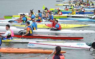 XI Regata Liga Gallega de Kayak de Mar en Rianxo