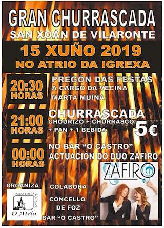 Churrascada Popular de Vilaronte (2024) en Foz