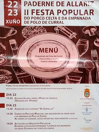 IV Festa do Porco Celta e da Empanada de Polo de Curral (2024) en Paderne de Allariz