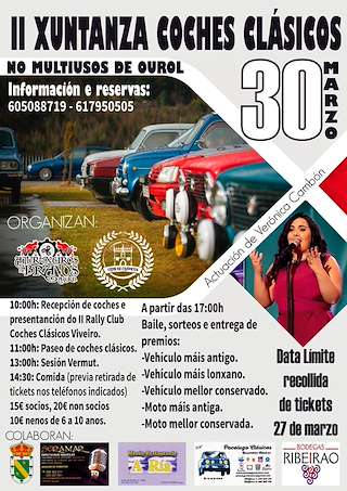V Xuntanza de Coches Clásicos en Ourol