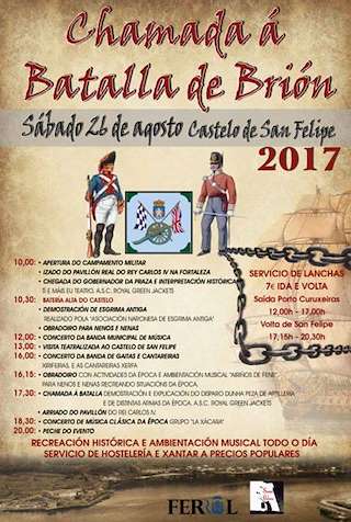 Fechas, información, programa, cartel, imágenes, mapa y ubicación de La Batalla de Brión  en  Ferrol