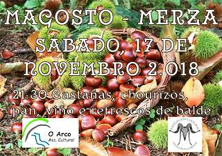 Magosto de Merza  en Vila de Cruces