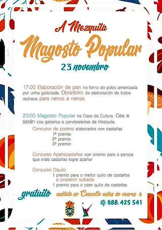 Fechas, información, programa, cartel, imágenes, mapa y ubicación de Magosto  en  A Mezquita