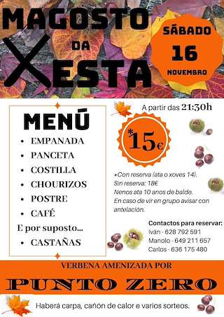 Fechas, información, programa, cartel, imágenes, mapa y ubicación de Magosto da Xesta  en  Lalín