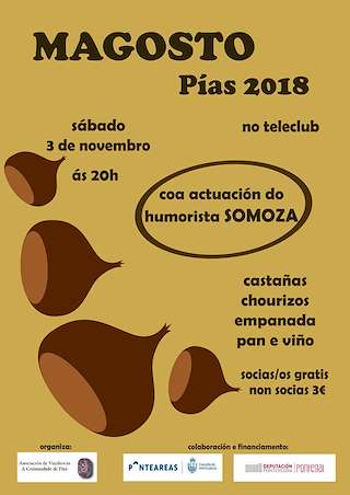 Fechas, información, programa, cartel, imágenes, mapa y ubicación de Magosto de Pías  en  Ponteareas