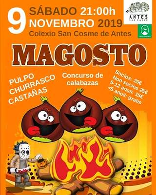 Fechas, información, programa, cartel, imágenes, mapa y ubicación de Magosto de San Cosme de Antes  en  Mazaricos