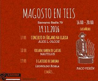 Fechas, información, programa, cartel, imágenes, mapa y ubicación de Magosto de Teis  en  Vigo