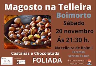 Fechas, información, programa, cartel, imágenes, mapa y ubicación de Magosto de Telleira   en  Boimorto