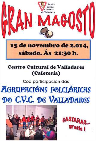 Fechas, información, programa, cartel, imágenes, mapa y ubicación de Magosto de Valladares  en  Vigo