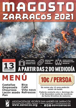Fechas, información, programa, cartel, imágenes, mapa y ubicación de Magosto de Zarracós   en  A Merca