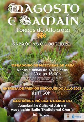 Fechas, información, programa, cartel, imágenes, mapa y ubicación de Magosto e Samaín de Torres do Allo   en  Zas