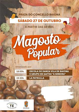Fechas, información, programa, cartel, imágenes, mapa y ubicación de Magosto Popular   en  Baiona