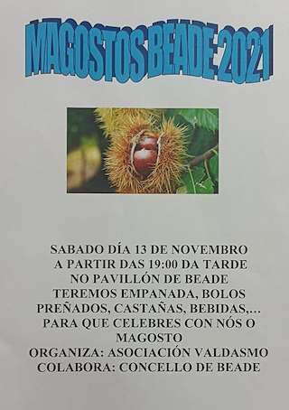 Fechas, información, programa, cartel, imágenes, mapa y ubicación de Magosto Popular  en  Beade