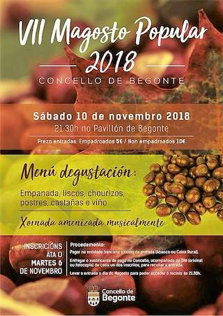 Fechas, información, programa, cartel, imágenes, mapa y ubicación de IX Magosto Popular   en  Begonte
