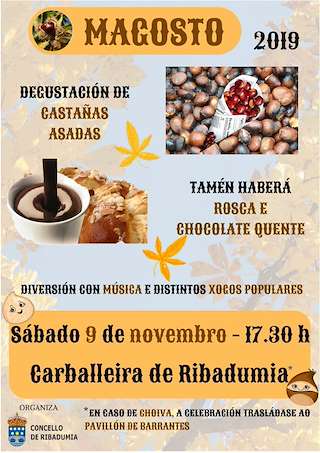 Fechas, información, programa, cartel, imágenes, mapa y ubicación de Magosto Popular  en  Ribadumia