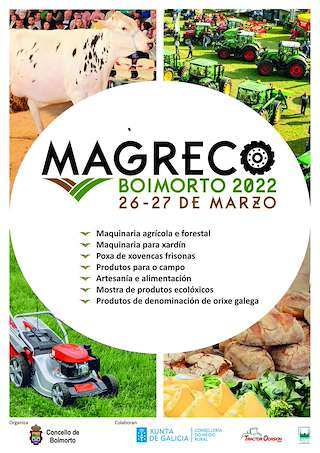 Fechas, información, programa, cartel, imágenes, mapa y ubicación de Magreco - Feira de Maquinaria Agrícola e Produtos Ecolóxicos  en  Boimorto