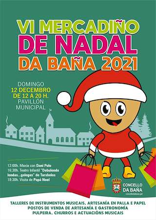 Fechas, información, programa, cartel, imágenes, mapa y ubicación de VIII Mercadiño de Nadal  en  A Baña