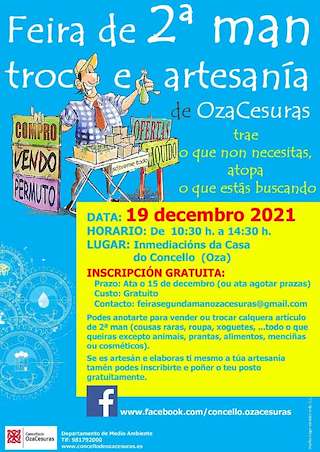 Fechas, información, programa, cartel, imágenes, mapa y ubicación de Mercadillo de Nadal  en  Oza Cesuras