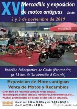 Fechas, información, programa, cartel, imágenes, mapa y ubicación de XVIII Mercadillo y Exposición de Motos Antiguas  en  Tomiño