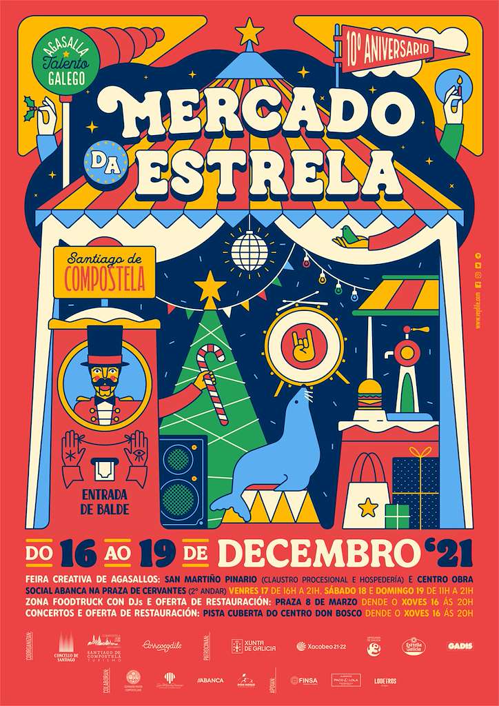 Mercado da Estrela en Santiago de Compostela