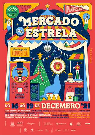 Fechas, información, programa, cartel, imágenes, mapa y ubicación de Mercado da Estrela  en  Santiago de Compostela