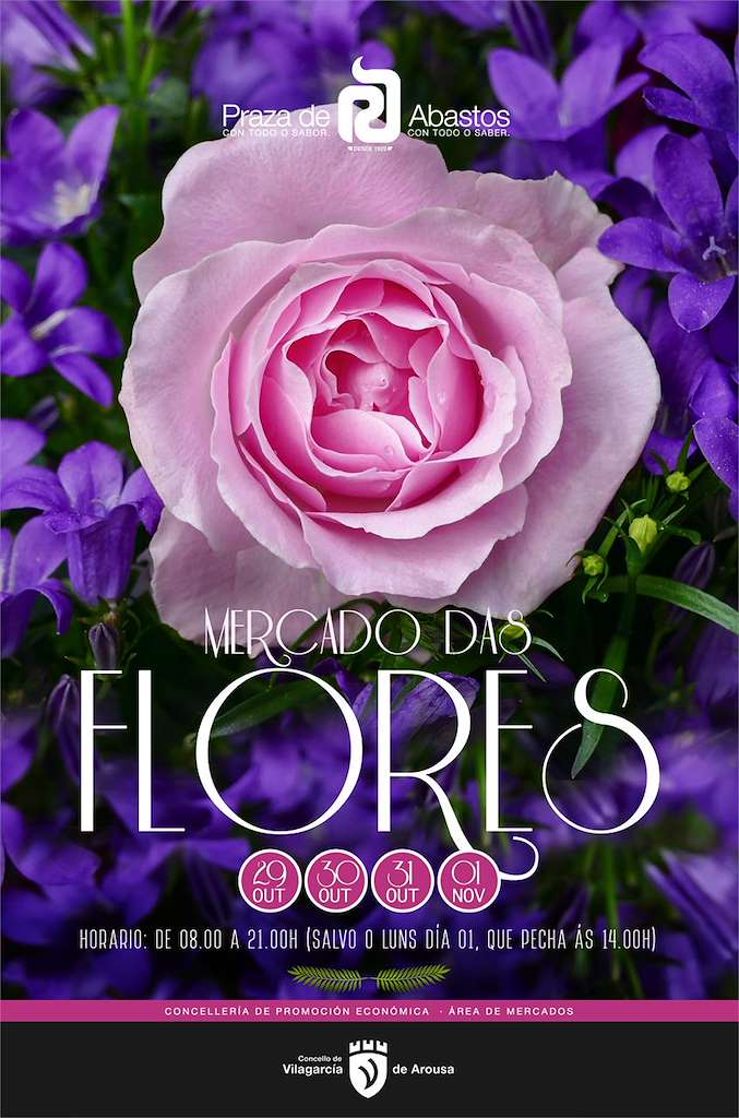Mercado das Flores en Vilagarcía de Arousa