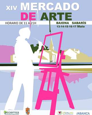 Fechas, información, programa, cartel, imágenes, mapa y ubicación de XVI Mercado de Arte de Sabarís  en  Baiona