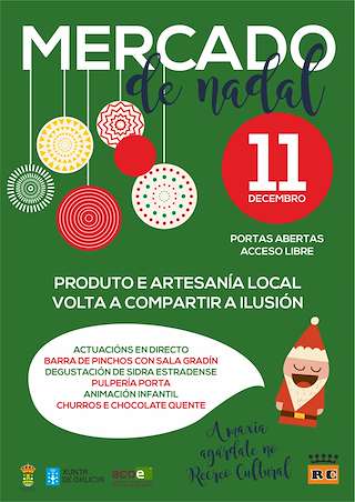 Fechas, información, programa, cartel, imágenes, mapa y ubicación de Mercado de Nadal  en  A Estrada