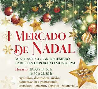 Fechas, información, programa, cartel, imágenes, mapa y ubicación de I Mercado de Nadal  en  Miño