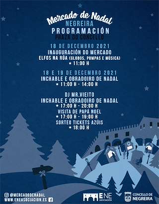 Fechas, información, programa, cartel, imágenes, mapa y ubicación de Mercado de Nadal  en  Negreira