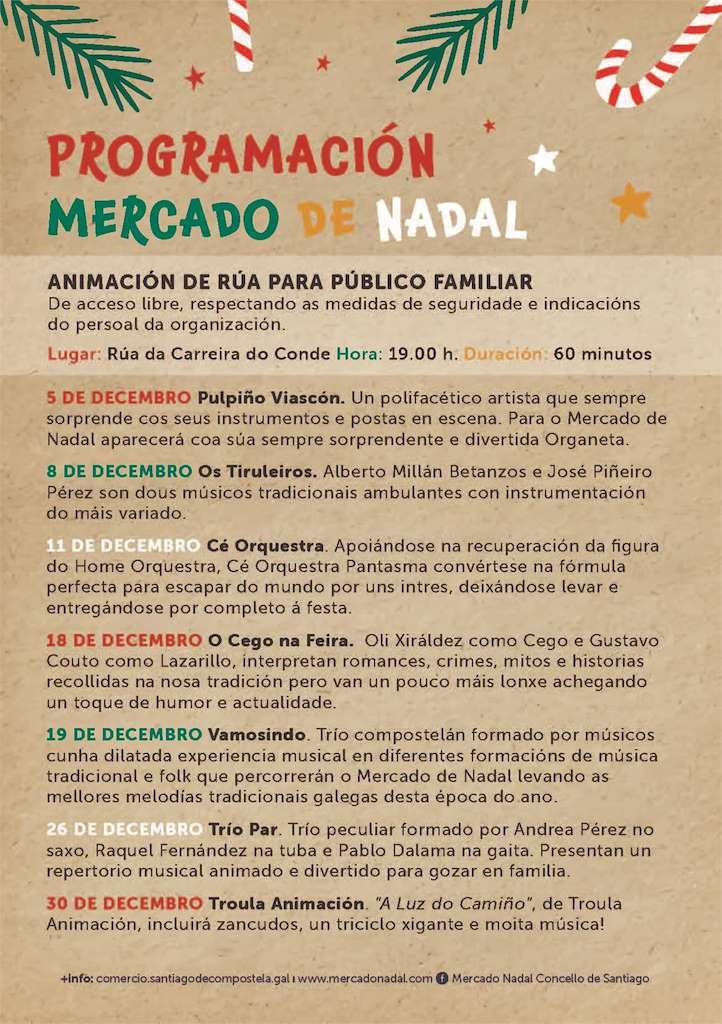Mercado de Nadal en Santiago de Compostela