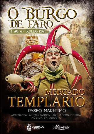 Fechas, información, programa, cartel, imágenes, mapa y ubicación de Mercado Templario O Burgo de Faro (2024)  en  Culleredo