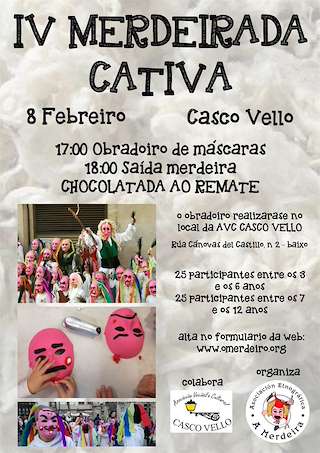 Fechas, información, programa, cartel, imágenes, mapa y ubicación de VII Merdeirada Cativa do Casco Vello  en  Vigo