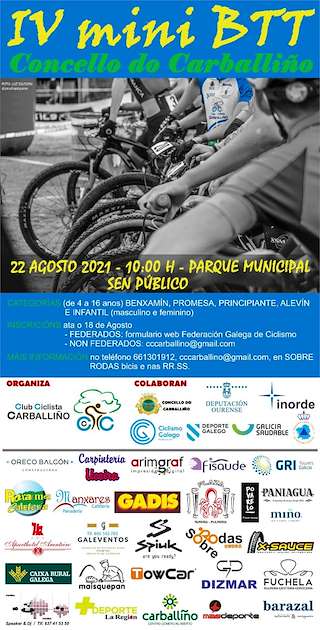 Fechas, información, programa, cartel, imágenes, mapa y ubicación de V Mini BTT  en  O Carballiño