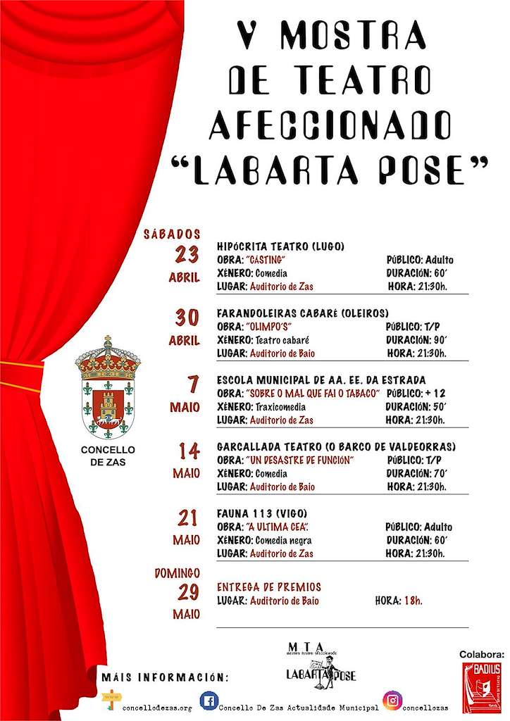 VII Mostra de Teatro Afeccionado Labarta Pose en Zas