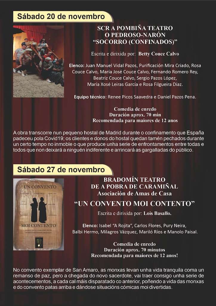 XIV Mostra de Teatro de Aguiño Francisco Lorenzo Mariño  en Ribeira