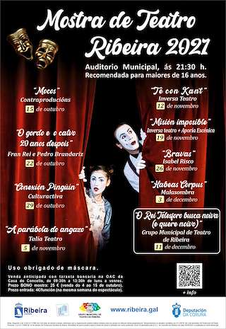 Fechas, información, programa, cartel, imágenes, mapa y ubicación de Mostra de Teatro   en  Ribeira