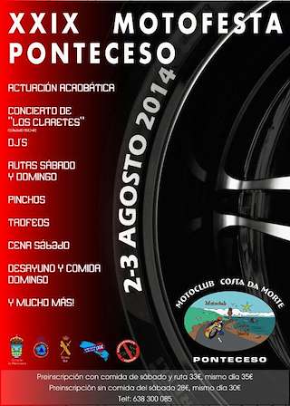 Fechas, información, programa, cartel, imágenes, mapa y ubicación de Motofesta (2024)  en  Ponteceso