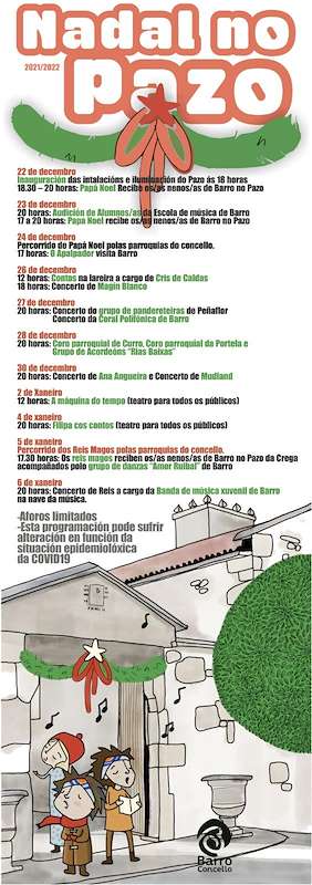 Fechas, información, programa, cartel, imágenes, mapa y ubicación de Nadal no Pazo - Cabalgata de Reis  en  Barro