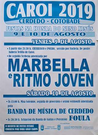 Fechas, información, programa, cartel, imágenes, mapa y ubicación de Neno Xesús de Caroi  en  Cerdedo-Cotobade