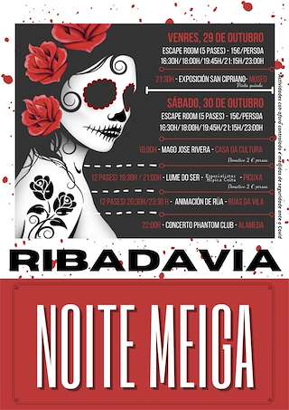Fechas, información, programa, cartel, imágenes, mapa y ubicación de Noite Meiga  en  Ribadavia