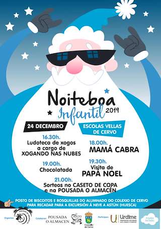Fechas, información, programa, cartel, imágenes, mapa y ubicación de Noiteboa Infantil (2024)  en  Cervo