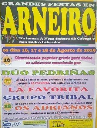 Fechas, información, programa, cartel, imágenes, mapa y ubicación de Nosa Señora da Cabeza e San Isidro Labrador de Arneiro  en  Cospeito